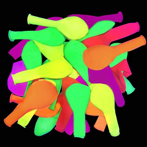 Buy 120 Pack 12inch Neon Glow Party Balloons Uv Blacklight Reactive
