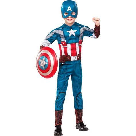 Kids Captain America Reversible Costume Rc 885199 Medieval Collectibles