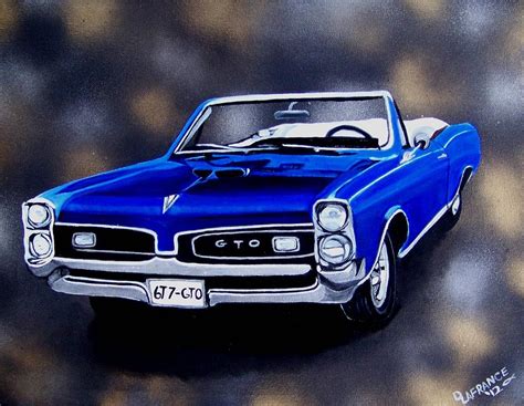 Muscle Car 6t7 Gto Painting By Debbie Lafrance Fine Art America