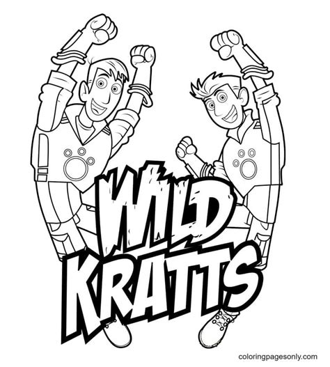 Chris Kratt Face Coloring Page