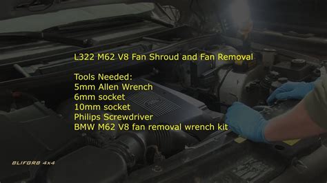 Range Rover Fan And Fan Shroud Removal L322 M62 V8 Youtube