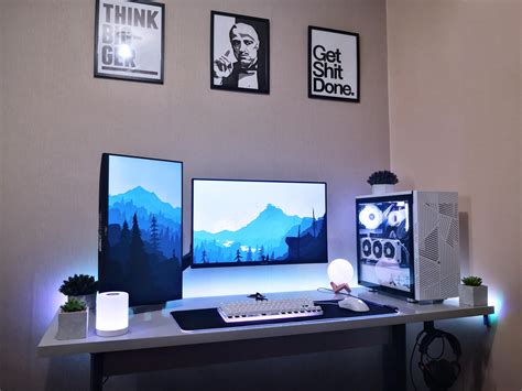 My Take On My First Budget Minimalist Gaming Wfh Setup Gaming Room Setup Gaming Desk Setup