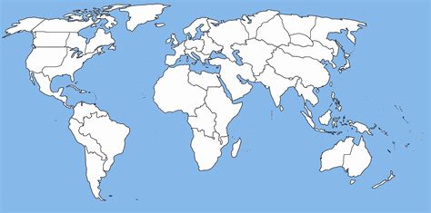 Gambar Peta Dunia Lengkap Dengan Daftar Negara Tata Ruang Nasional