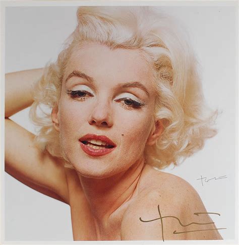 Marilyn Monroe Oversized Photograph Signed By Bert Stern