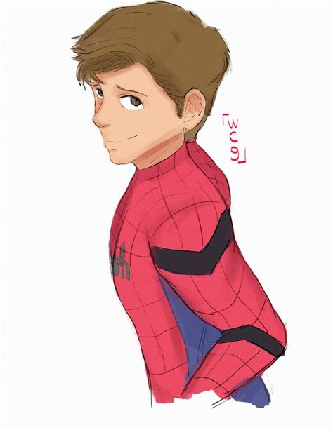 If the thought of creating beautiful cartoon characters gives you high.andré manguba on instagram: Tom Holland as Spidey by wcgart | Marvel ️ | Pinterest ...
