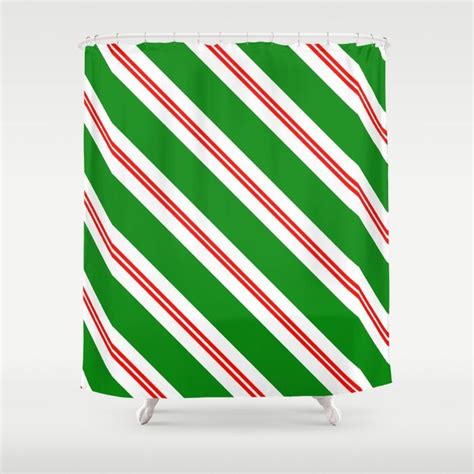Buy Candy Cane Stripes Holiday Pattern Shower Curtain By Jsdavies Worldwide Shipping Available