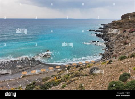 Filaki Naturists Beach Near Chora Sfakion Island Of Crete Greece