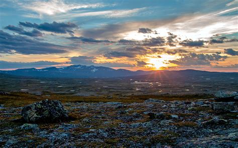 Desktop Wallpapers Sweden Nature Mountain Sky Sunrises And Sunsets
