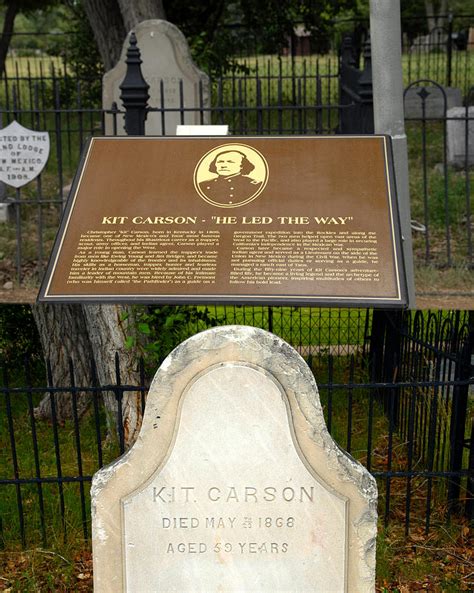 Kit Carson Grave Site And Plague Photograph By David Lee Thompson Pixels