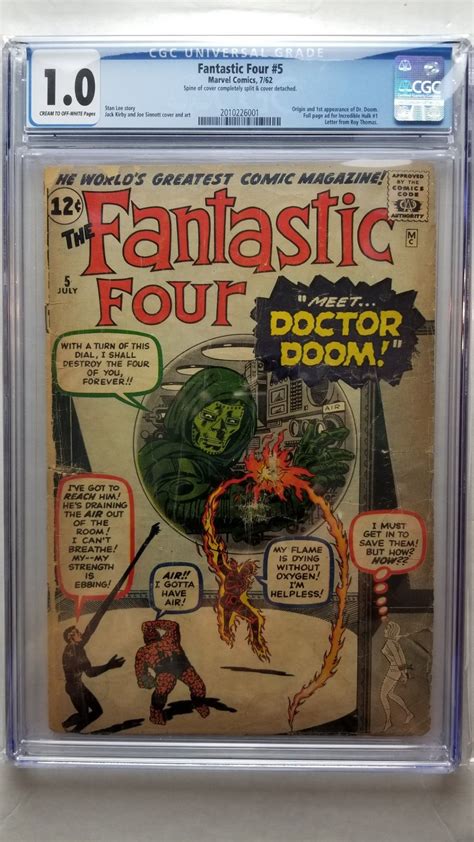 Closed Fs Fantastic Four 5 Cgc 10 Goldensilverbronze Age Only