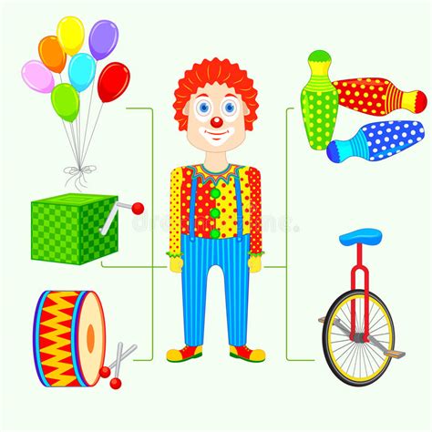 Circus Joker Stock Vector Illustration Of Cycling Clown 27532362