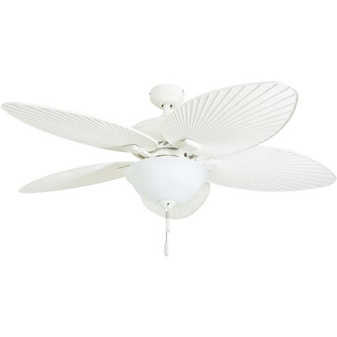 Honeywell Palm Island 52 White Tropical Led Ceiling Fan With Light