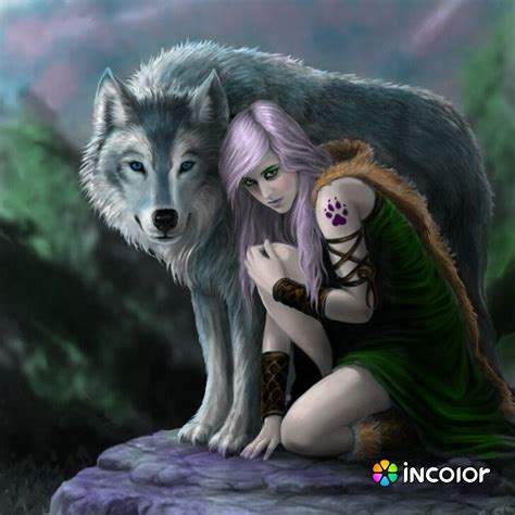 Fantasy Wolf 3d Fantasy Dark Fantasy Anime Wolf Anne Stokes Artwork Werewolf Girl Wolves