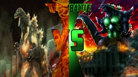 Burning Godzilla Vs Super Godzilla Death Battle Fanon
