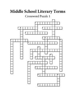 The moment of sudden understanding 7. Middle School Literary Terms Crossword Puzzles by The Lit ...