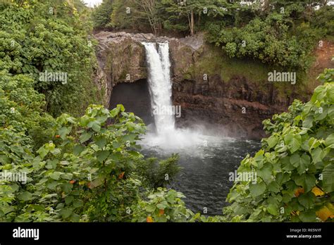 Hilo Hawaii Rainbow Falls Stock Photo Alamy