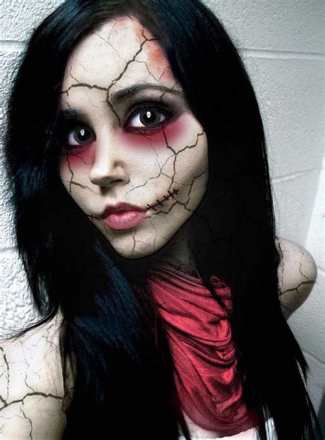Broken Doll 33 Totally Creepy Makeup Looks To Try This Halloween
