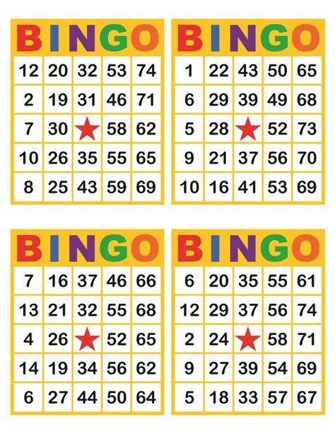 Pin Em Bingo Cards Printable