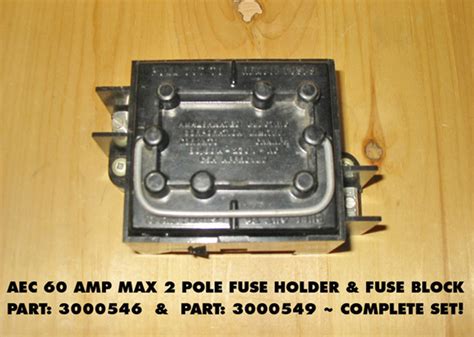 Car audio refit fuse holder 60a dc 12v car stereo audio amplifier subwoofer circuit breaker inline fuse holder box. Aec 30/60 Amp Max., 120/240 Volt Fuse Holder and 50 ...