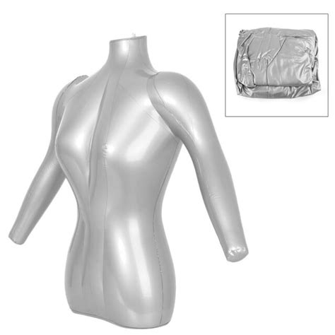 1pc Female Half Body Arm Inflatable Mannequin Dummy Shirt Display Torso