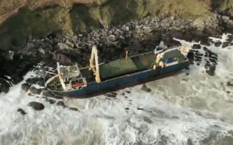 Ghost Ship Washed Up Off Cork Coast In Storm Dennis After Being