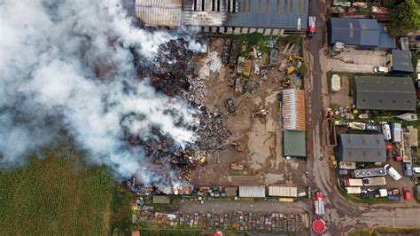 Drone Images Show Scale Of Wildfire Still Raging Near Popular Welsh