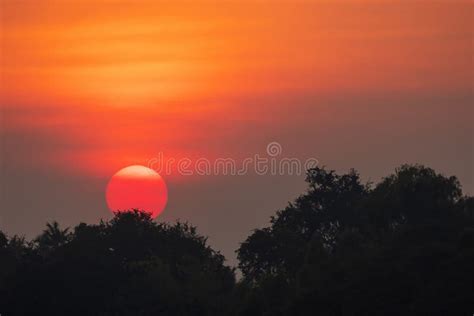 Tropical Intense Red Sunset Stock Photo Image Of Poetry Tropical