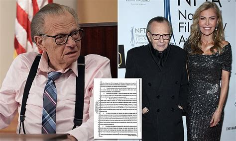 23, 2021 , at the age of 87 — had a relationship history almost as interesting as his interviews. Larry King agrees to pay estranged wife $20,000 and ...