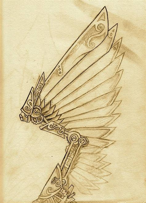 Steampunk Wing By Aeronumi On Deviantart Steampunk Drawing Steampunk
