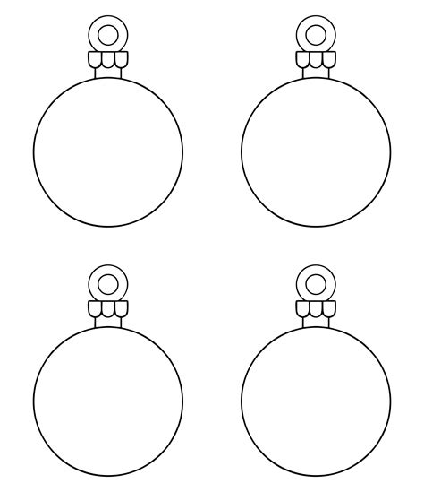15 Best Christmas Printable Ornament Shapes Pdf For Free At Printablee
