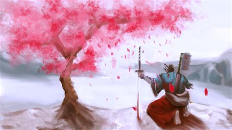 Samurai Cherry Blossom Tree Wallpaper Cherry Blossom Tree Background