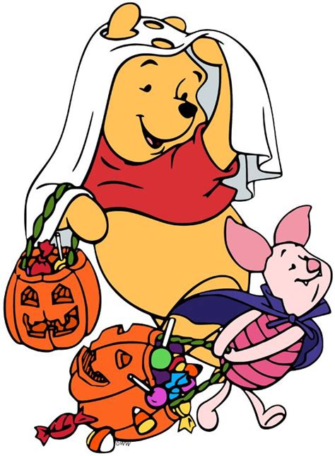 Pooh And Piglet Trick Or Treating Winnie The Pooh Halloween Winnie