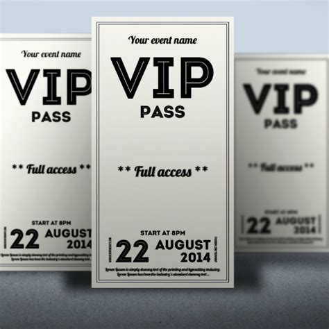 17 Best Vip Ticket Templates Illustrator Pages Publisher Word Photoshop