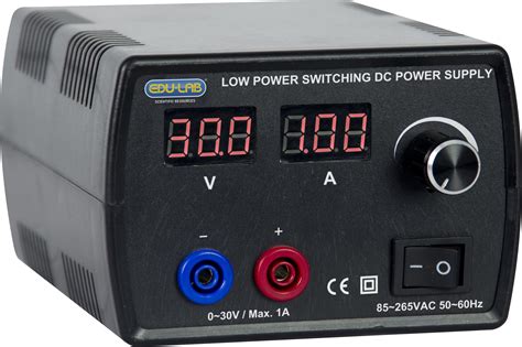 Power Supply, Continuously Variable 0-30V, 1A Regulated DC - Edulab