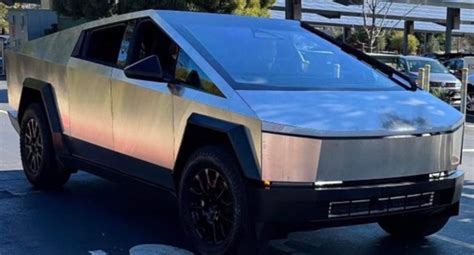 Tesla Cybertruck Spotted With New Front End And Monstrous Wiper Ev