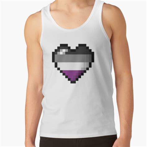 Asexual Flag Tank Tops Asexual Pixel Heart Tank Top Rb Asexual Flag