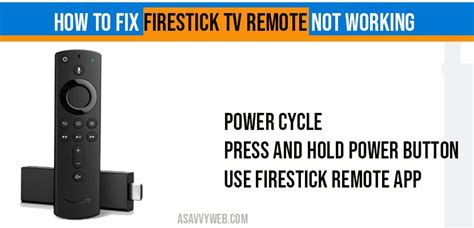 There is a different youtube app called youtube for android tv. How to fix Firestick tv remote not working - A Savvy Web
