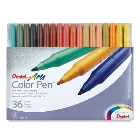 Pentel Color Pen Set Assorted Colors Set Of 36 Michaels