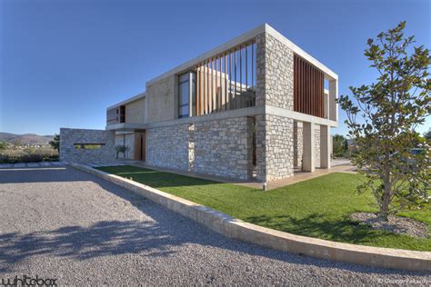 Stone House In Anavissos Whitebox Architects Archdaily