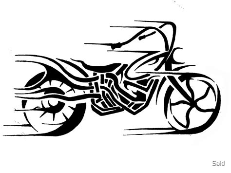 Motorcycle Tribal By Said Redbubble