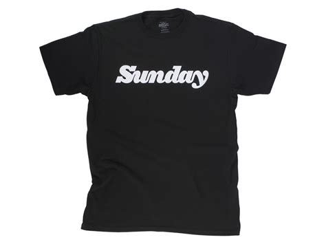 Sunday Bikes Classy T Shirt Black Kunstform Bmx Shop And Mailorder