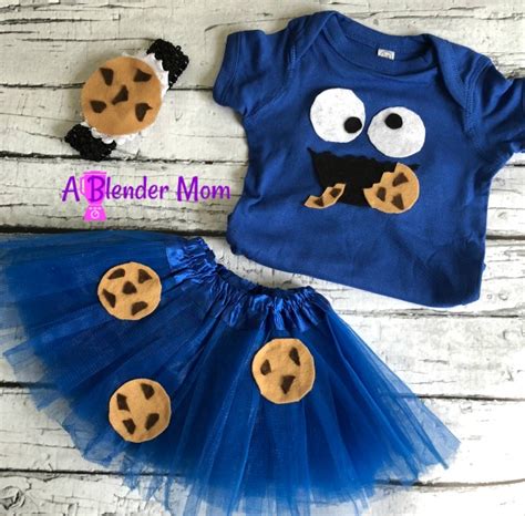 980 best costumes images on pinterest. DIY cookie monster costume for baby girl - A Blender Mom