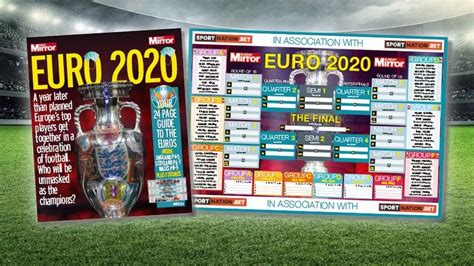 Euro 2020 Wall Chart Download Euro 2020 Wall Chart Euro Football Images