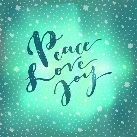 Premium Vector Peace Love Joy