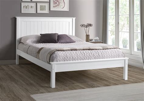 New York Bed Frame Low Foot End White In Stock