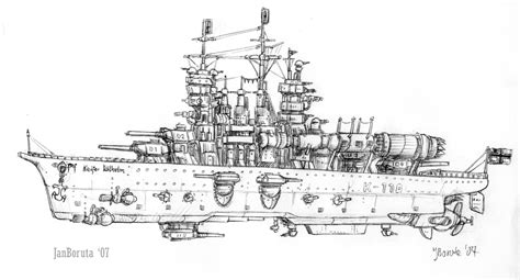 Uss Arizona Battleship Drawings Sketch Coloring Page