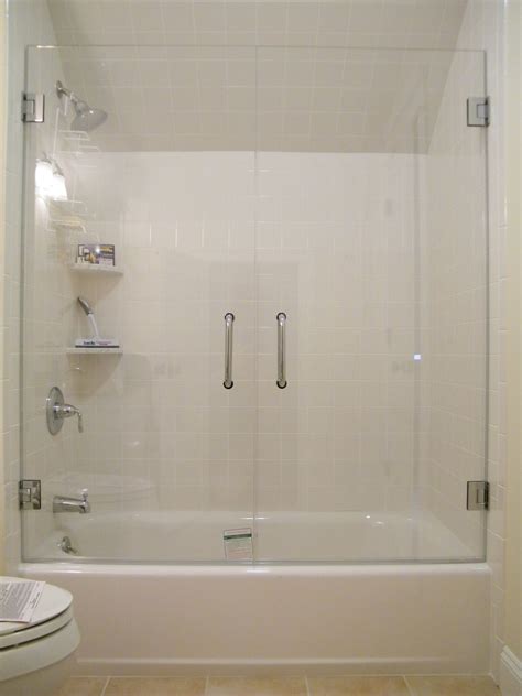 37 fantastic frameless glass shower door ideas home. Frameless Glass Tub Enclosure. Framless glass doors on ...