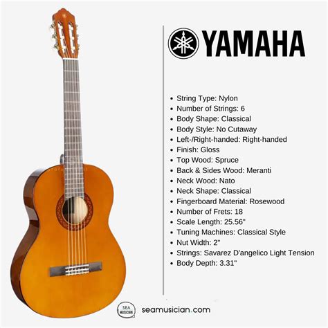 yamaha c40 full scale full size classical guitar i seamusician