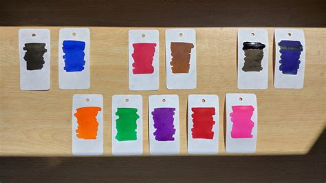 My Diy Ink Swatch Cards Waiting To Be Labeled Rfountainpens