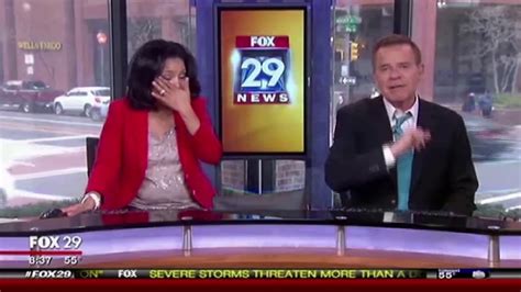 News Anchor S Contagious Laughter Youtube